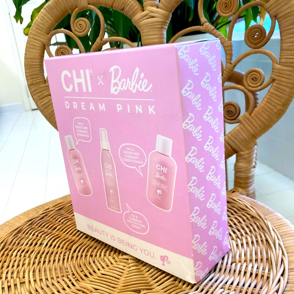 CHI x Barbie Shampoo, Conditioner and Thermal Heat Protectant